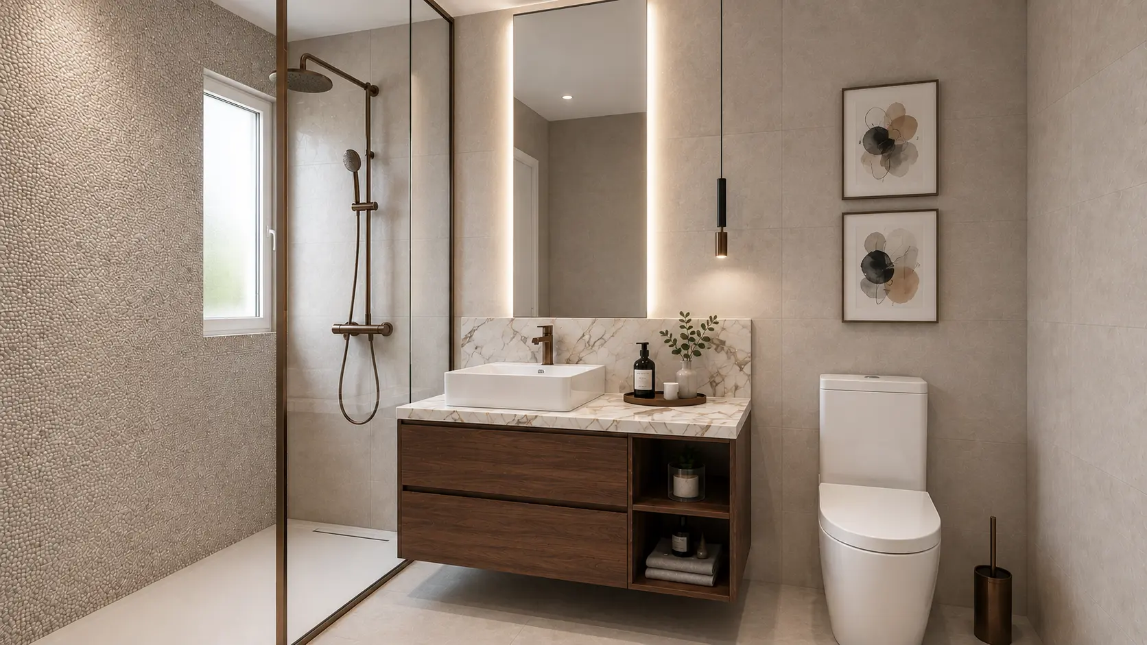 Baño principal del ático
